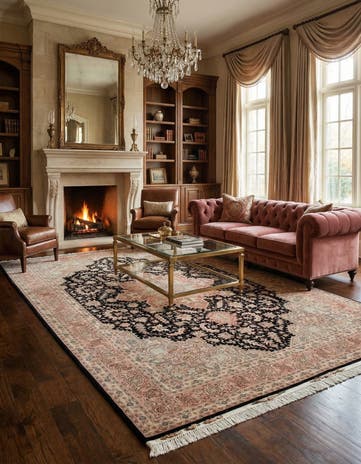 6' 7 x 9' 8 Hand Knotted Tabriz Persian Rug