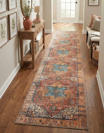 2' 6 x 19' 8 Washable Timeless Runner Rug