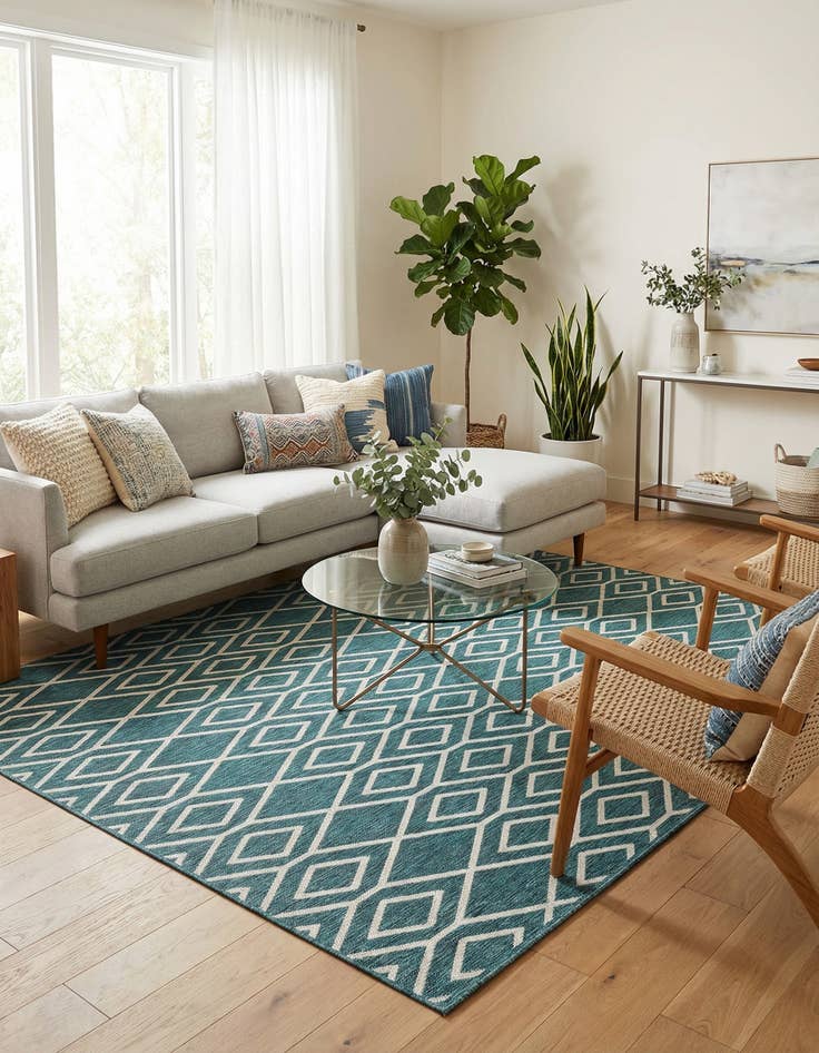 Detail image of 7' x 10' Easy-Clean Jill Zarin Turks and Caicos Indoor / Outdoor Rug