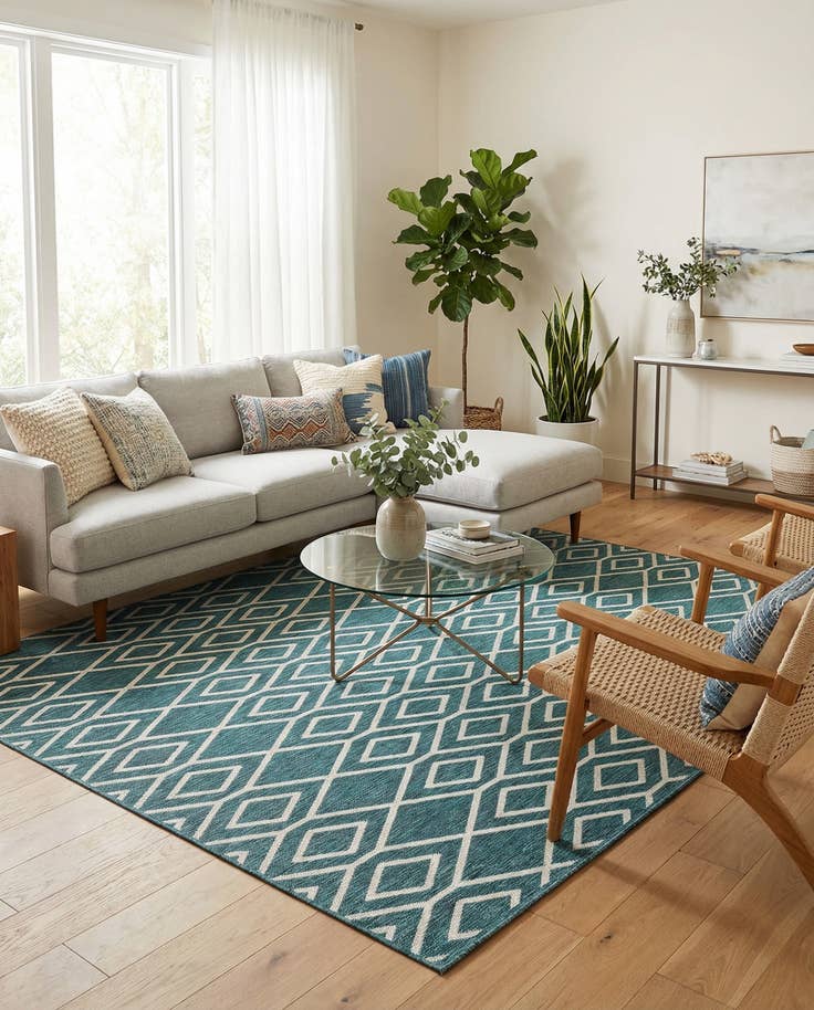 Detail image of 7' x 10' Easy-Clean Jill Zarin Turks and Caicos Indoor / Outdoor Rug