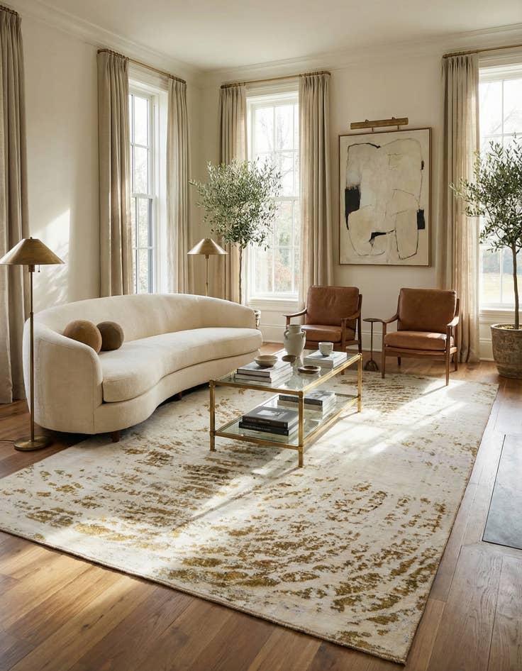 Detail image of 7' 7 x 11' 2  Hand Knotted Ultra Vintage Persian Wool Rug