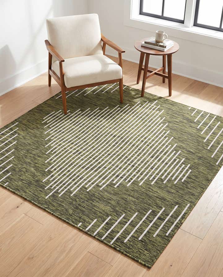 160cm x 160cm Leicht zu reinigen Modern Innen- / Aussenbereich Quadrat Teppich