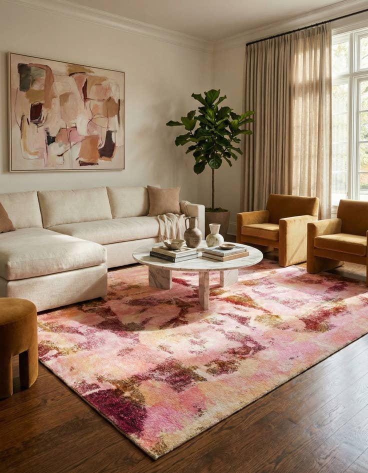 Detail image of 8' 10 x 11' 7  Hand Knotted Ultra Vintage Persian Wool Rug