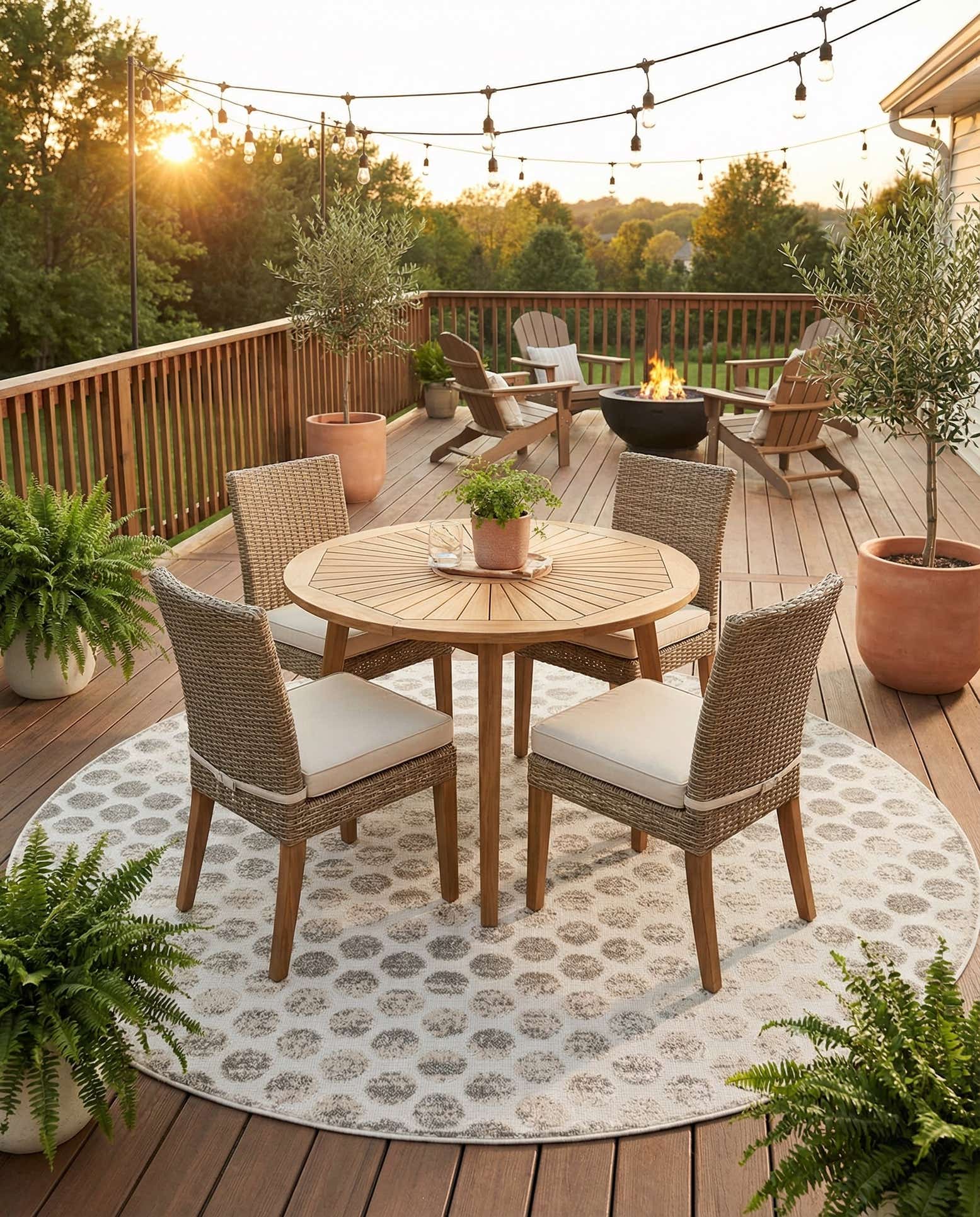 10' x 10' Easy-Clean Sabrina Soto Indoor / Outdoor Round Rug