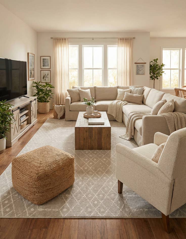 Detail image of  10' x 14' Paxon Trellis Rug