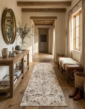 2' 9 x 9' 7 Hand Knotted Ultra Vintage Persian Wool Runner Rug