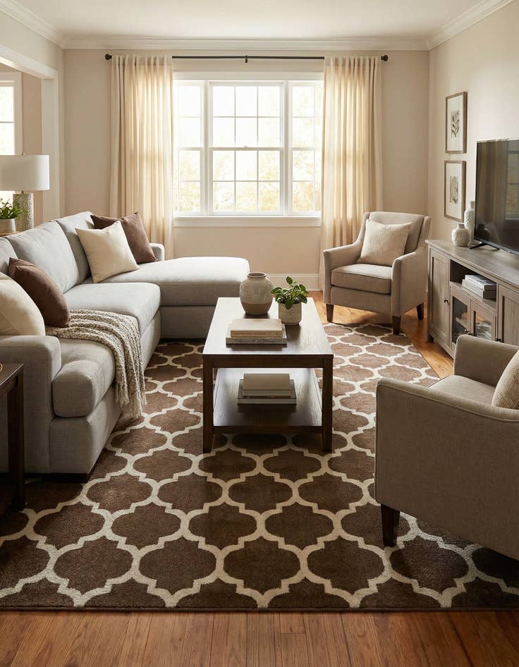 Detail image of  9' x 12' Lattice Rug