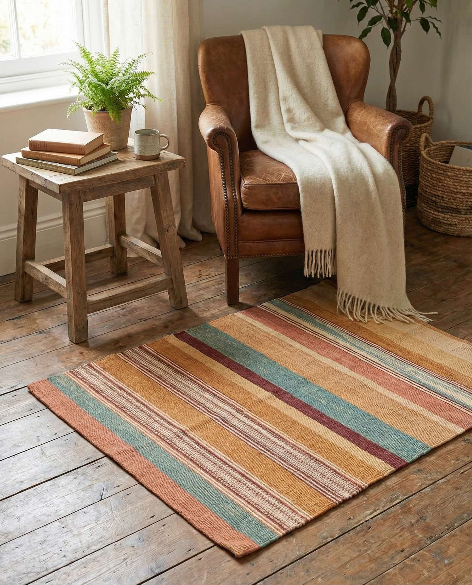 2' 5 x 2' 5 Hand Woven Pillow Wool Square Rug