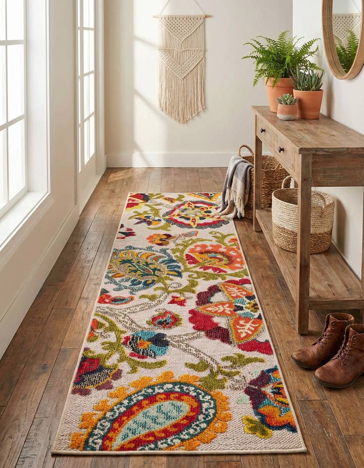Detail image of 2' x 6' Easy-Clean Casablanca Indoor / Outdoor Runner Rug