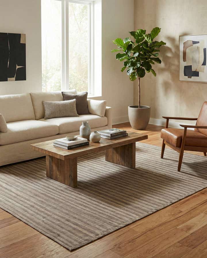 6' 1 x 7' Hand Woven Kilim Modern Wool Rug