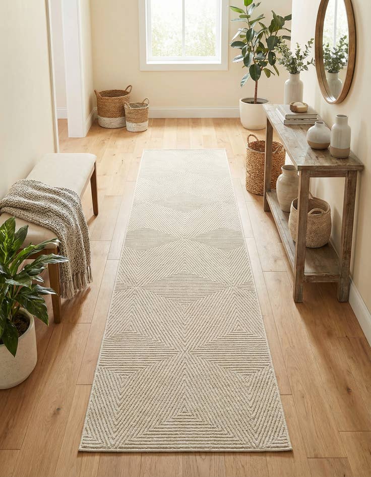 Detail image of 2' 7 x 12' Easy-Clean Sabrina Soto Indoor / Outdoor Runner Rug