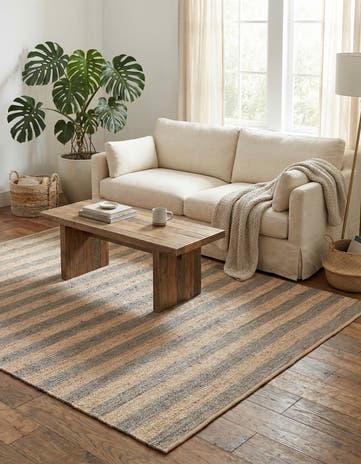 7' 10 x 10' Handmade Braided Jute Rug