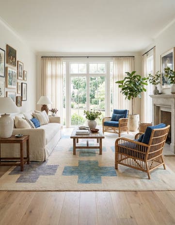 6' 6 x 10' 6 Hand Knotted Darya Wool Rug