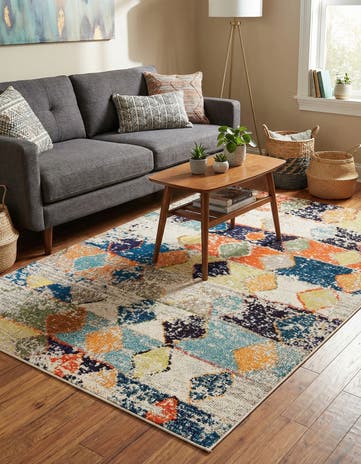 4' x 6' Washable Vivid Rug
