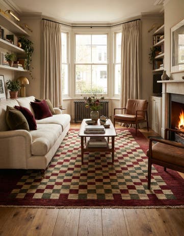 5' 4 x 7' 3 Hand Knotted Modern Ziegler Rug