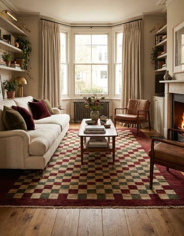 5' 4 x 7' 3 Hand Knotted Modern Ziegler Rug