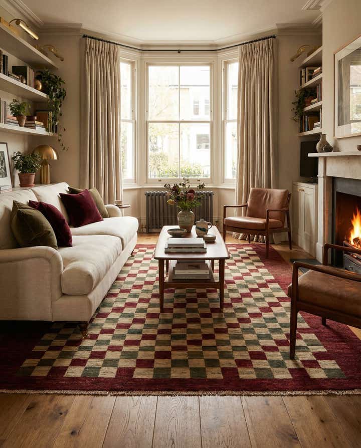 5' 4 x 7' 3 Hand Knotted Modern Ziegler Rug