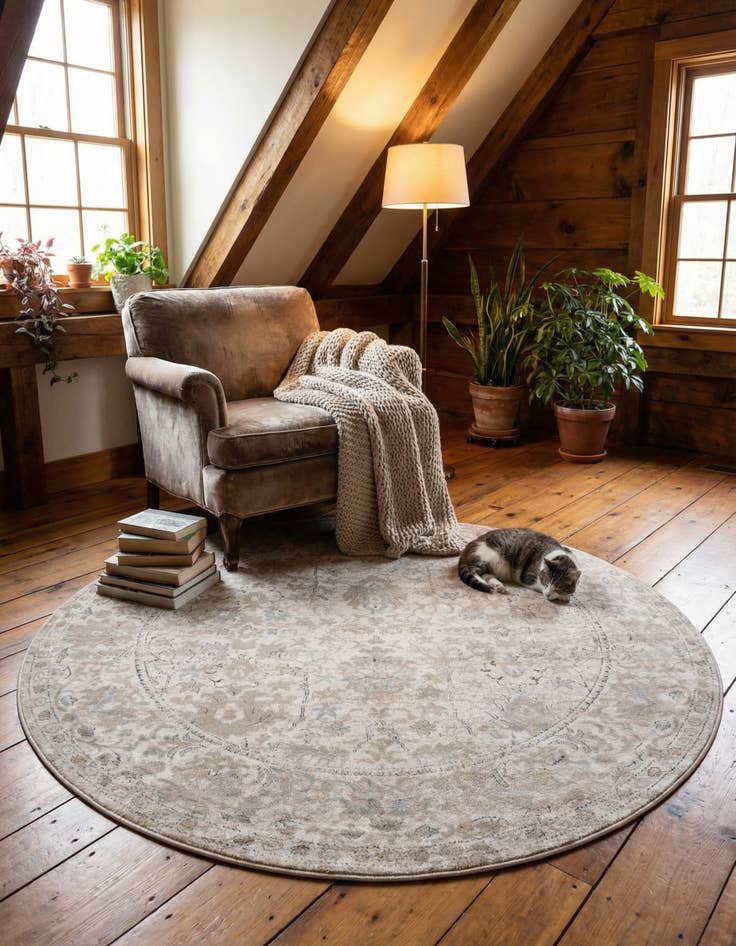 Detail image of 7' x 7' Oregon Round Rug