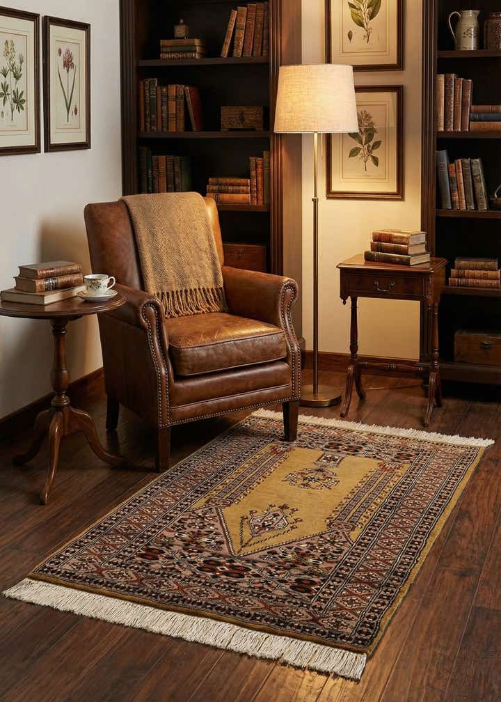 2' 8 x 4' 2 Hand Knotted Bokhara Wool Rug