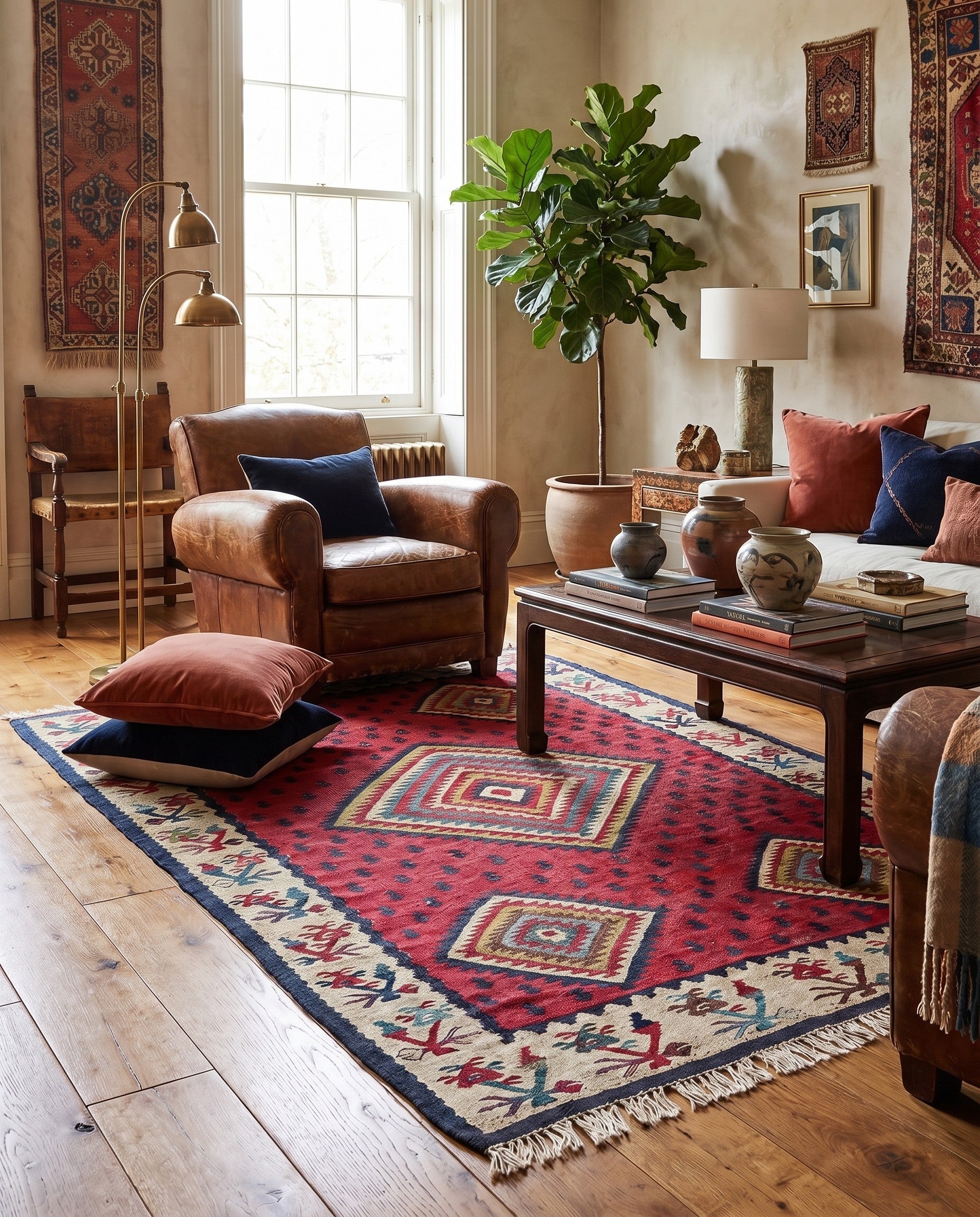 4' 4 x 6' 4 Kilim Rug