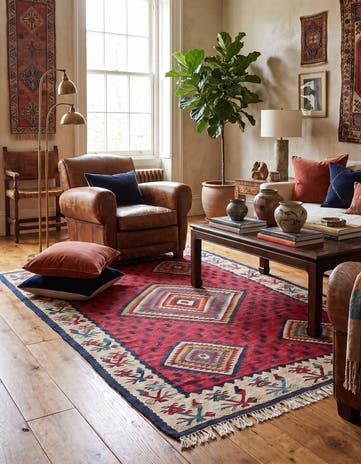 4' 4 x 6' 4 Kilim Rug