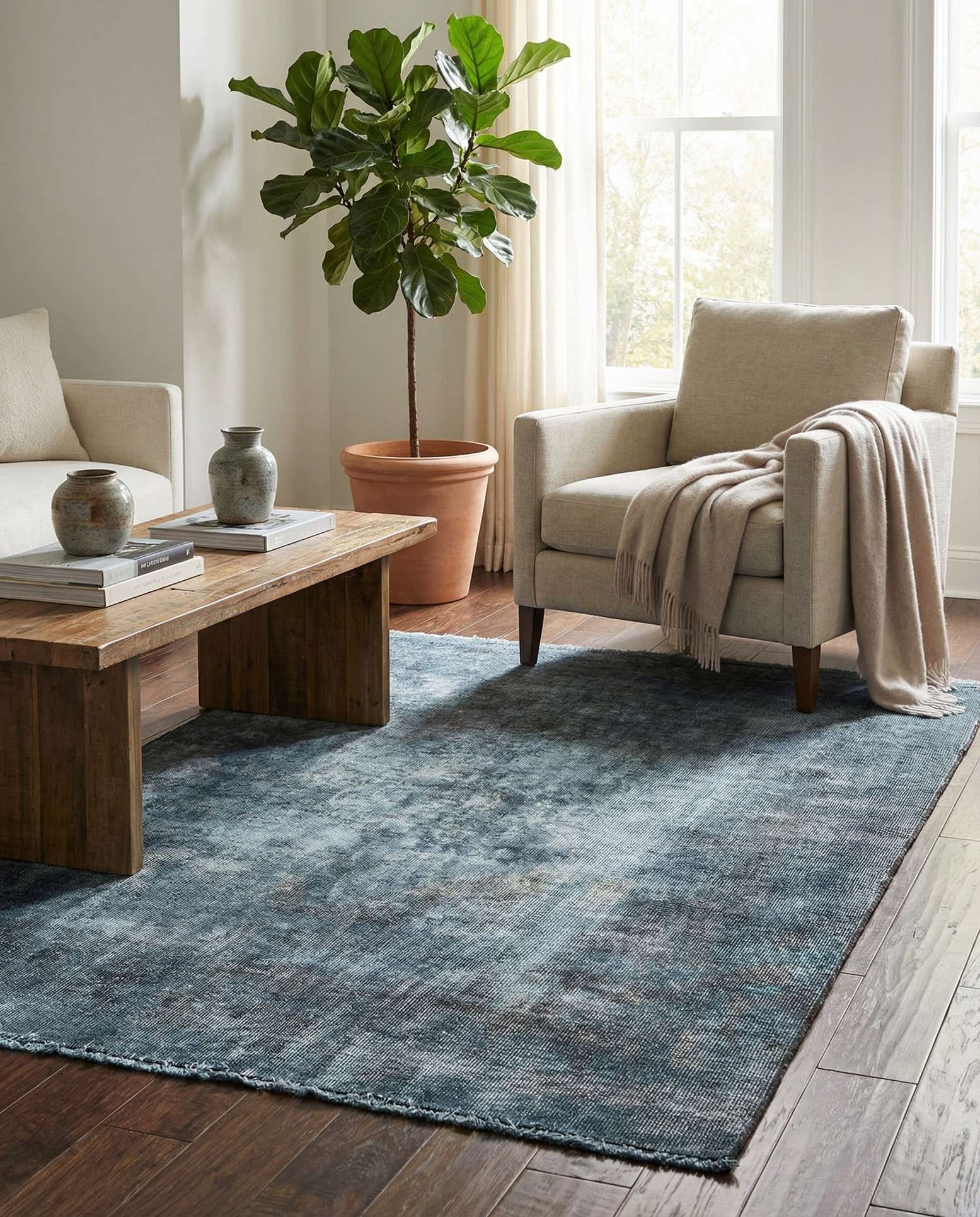 3' 10 x 6' Hand Knotted Ultra Vintage Persian Wool Rug