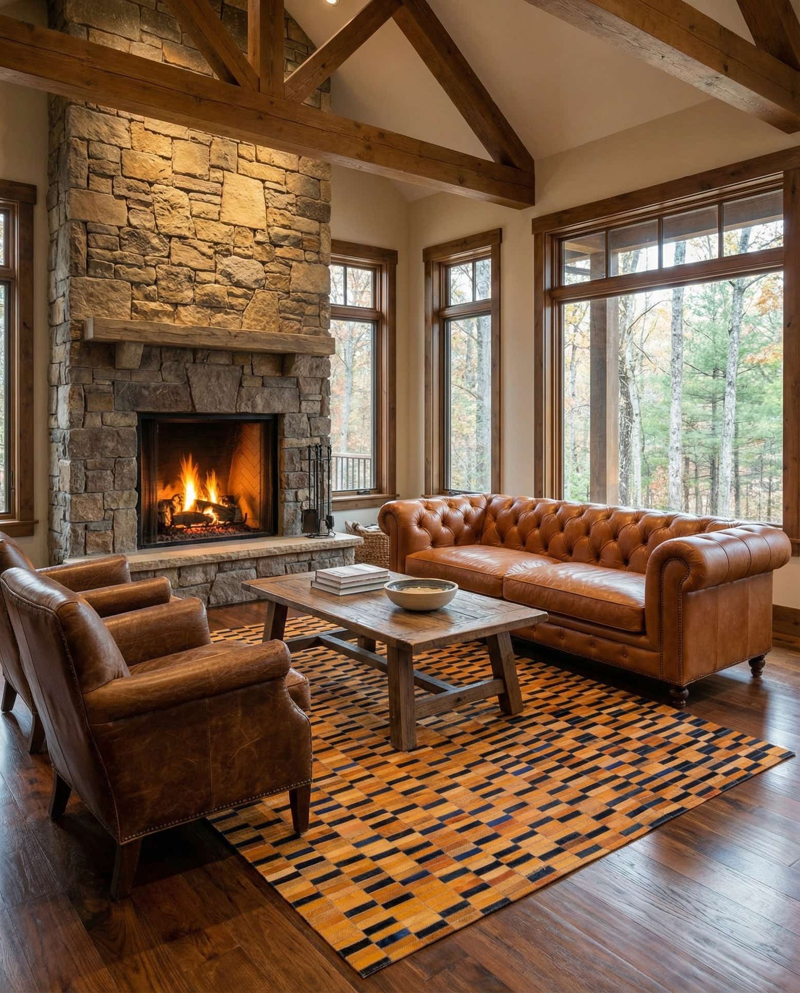 5' 1 x 7' 11 Cowhide - Patchwork Rug