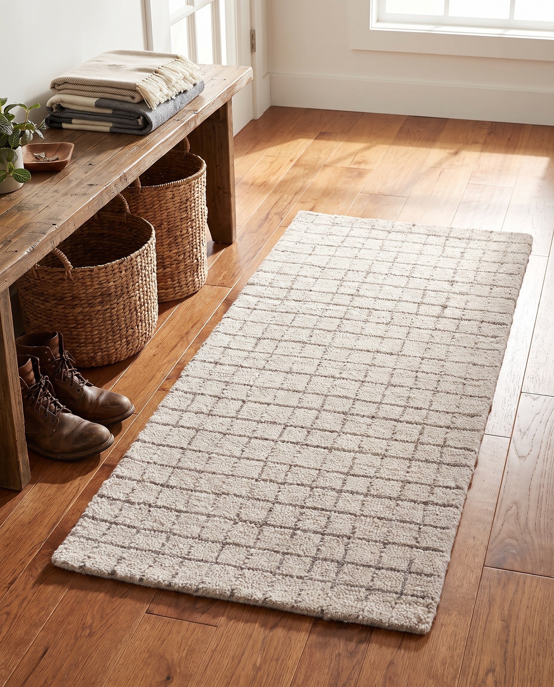 2' x 4' 1 Heritage Line Wool Runner Rug