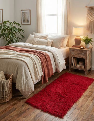 1' 10 x 3' 6 Hand Knotted Moroccan Wool Rug