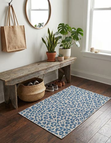 2' x 3' 1 Easy-Clean Safari Indoor / Outdoor Rug