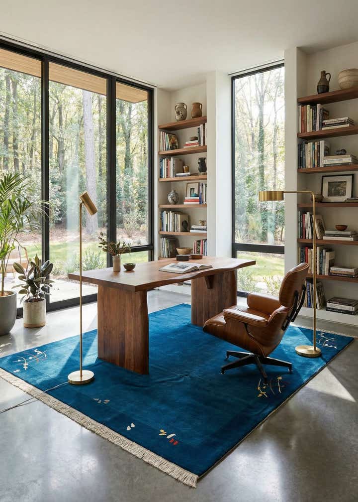 8' 1 x 9' 8 Hand Knotted Tibet Wool Rug