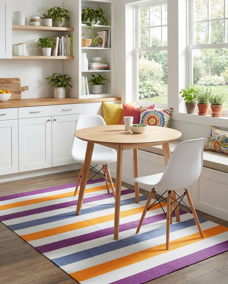 Detail image of 4' x 6' Easy-Clean Modern Indoor / Outdoor Rug