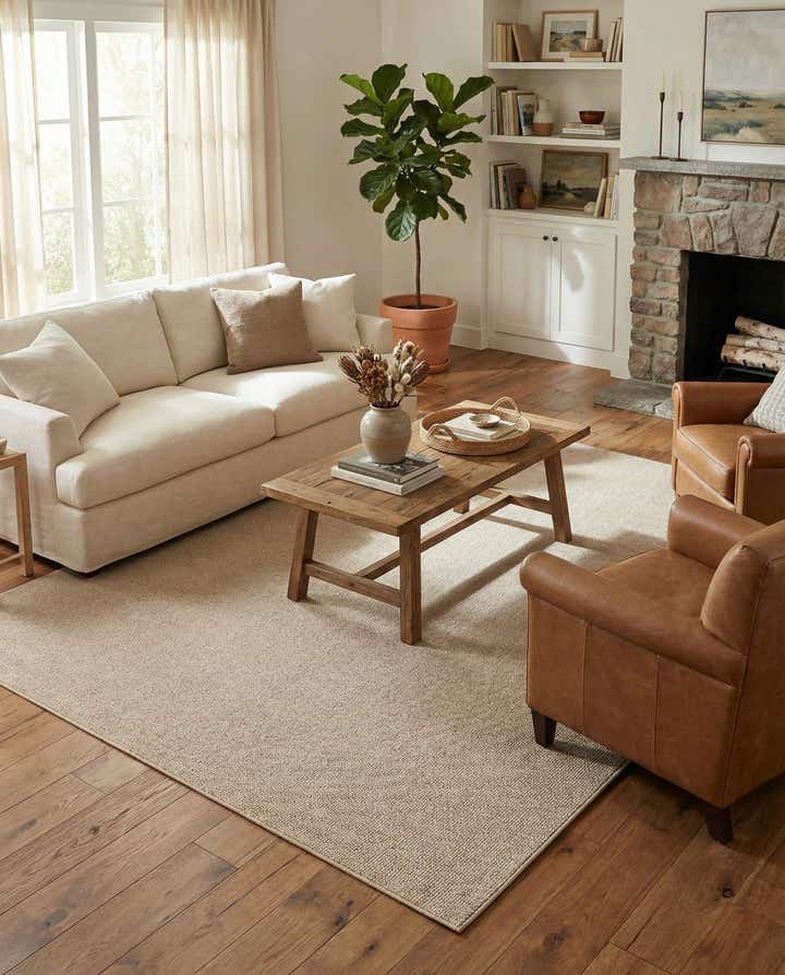 7' 10 x 7' 10 Easy-Clean Solid Indoor / Outdoor Square Rug