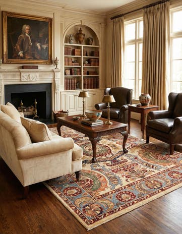 5' 7 x 8' Hand Knotted Ariana Ziegler Rug
