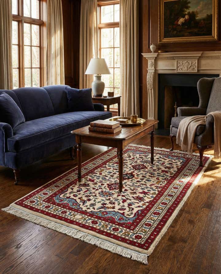 3' 2 x 5' 6 Hand Knotted Lahour Wool Rug