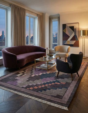 6' 3 x 10' 3 Hand Knotted Tibet Rug