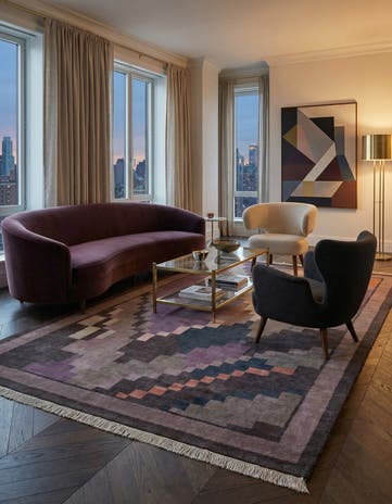 6' 3 x 10' 3 Hand Knotted Tibet Rug