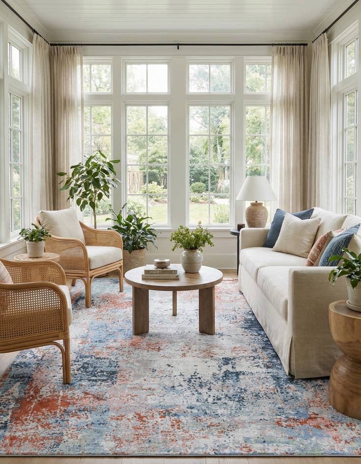 Detail image of 7' 10 x 10' Kamala Washable Rug