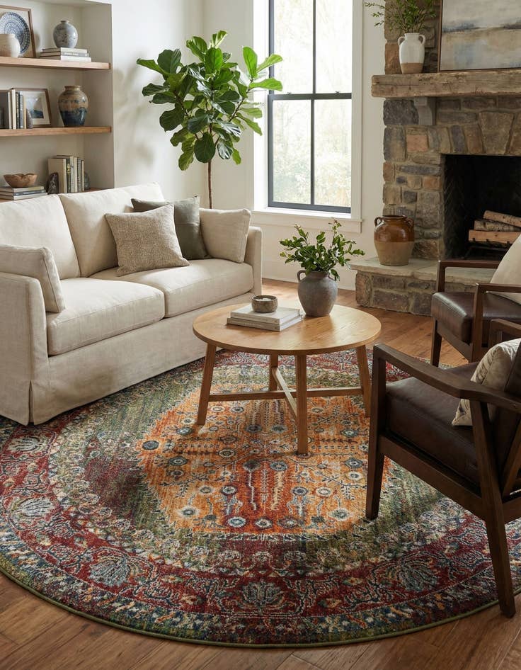 Detail image of 8' x 8' Isabella Round Rug