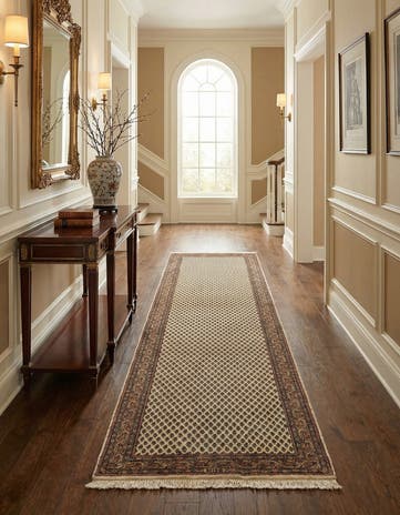 6' 4 x 11' 3 Hand Knotted Mir Wool Runner Rug