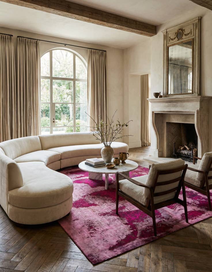 Detail image of 7' 10 x 12' 2 Hand Knotted Ultra Vintage Persian Wool Rug