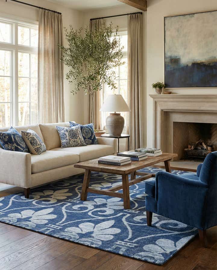 7' 4 x 9' 8 Hand Knotted Darya Rug