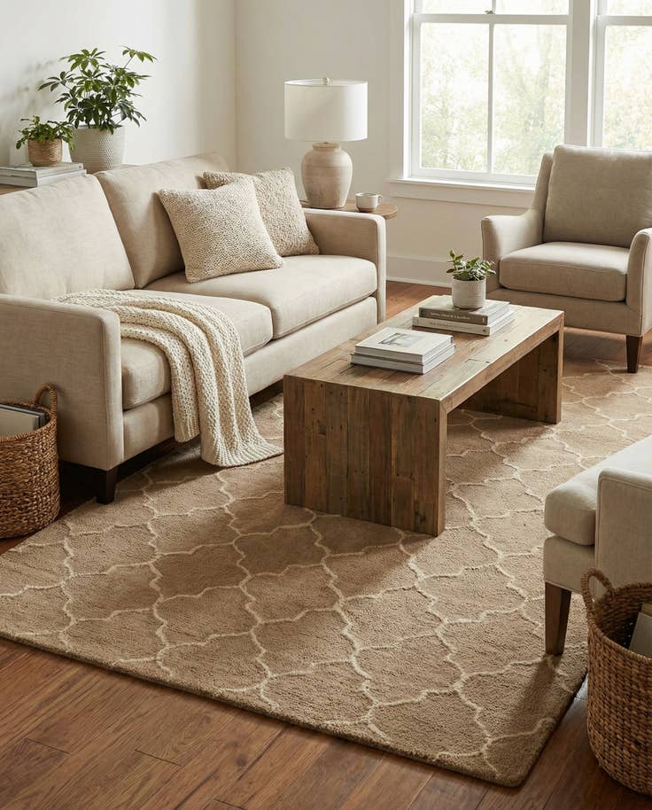 Detail image of 5' 1 x 8' Luna Wool Rug