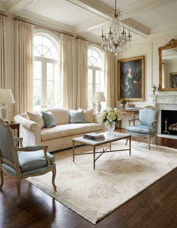 5' 7 x 8' 1 Hand Knotted Darya Wool Rug