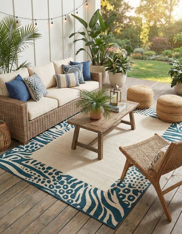 5' x 8' Easy-Clean Safari Indoor / Outdoor Rug