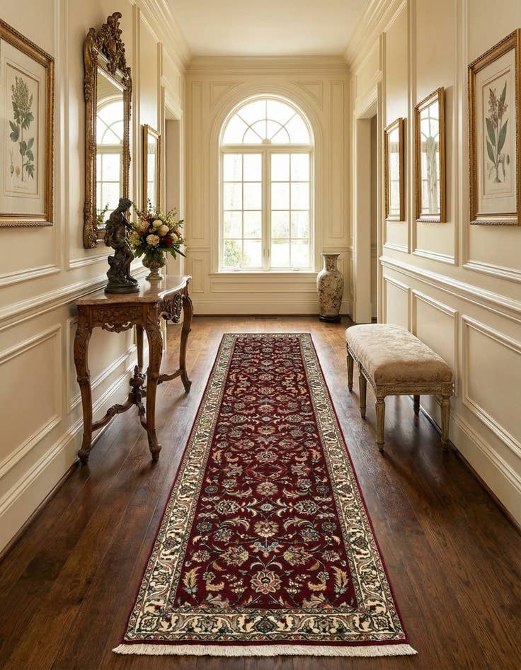 Detail image of 2' 6 x 10' 4 Tabriz Wool Runner Rug