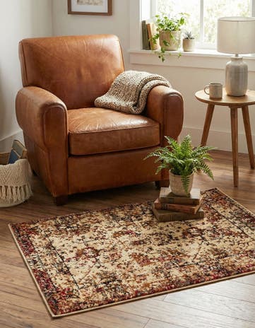 Beige Cream Saturn Rug