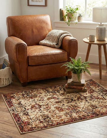 Beige Cream Saturn Rug