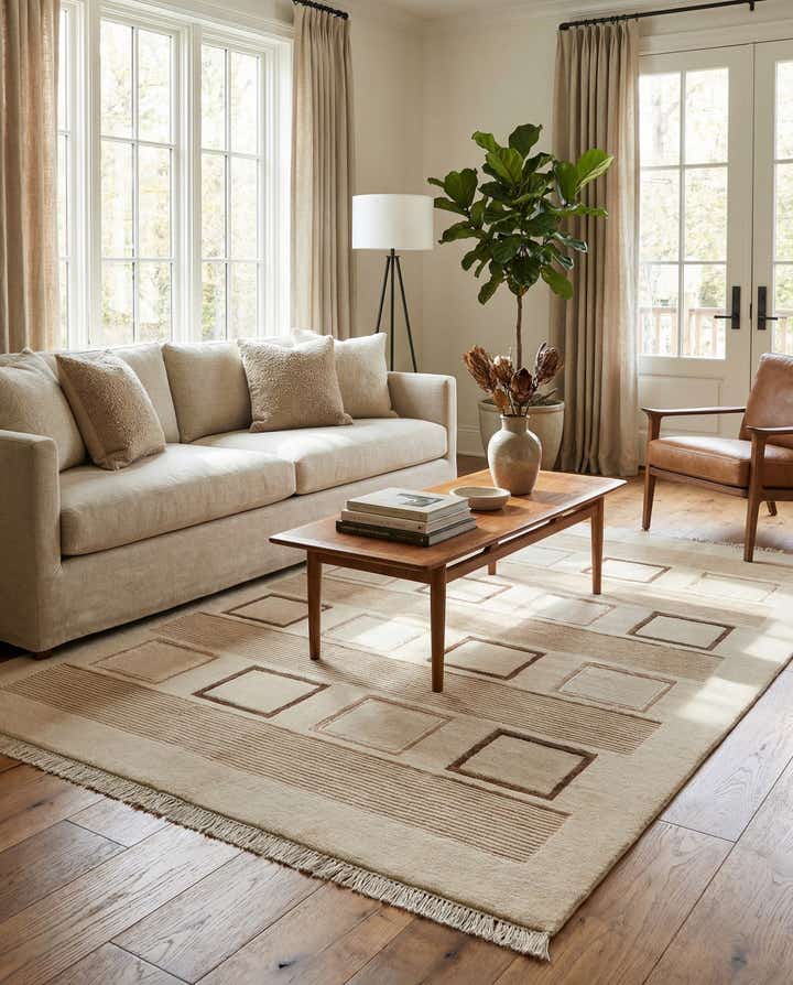4' 10 x 6' 9 Hand Knotted Darya Wool Rug