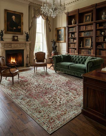 9' 7 x 12' 1 Vintage Royal Wool Rug